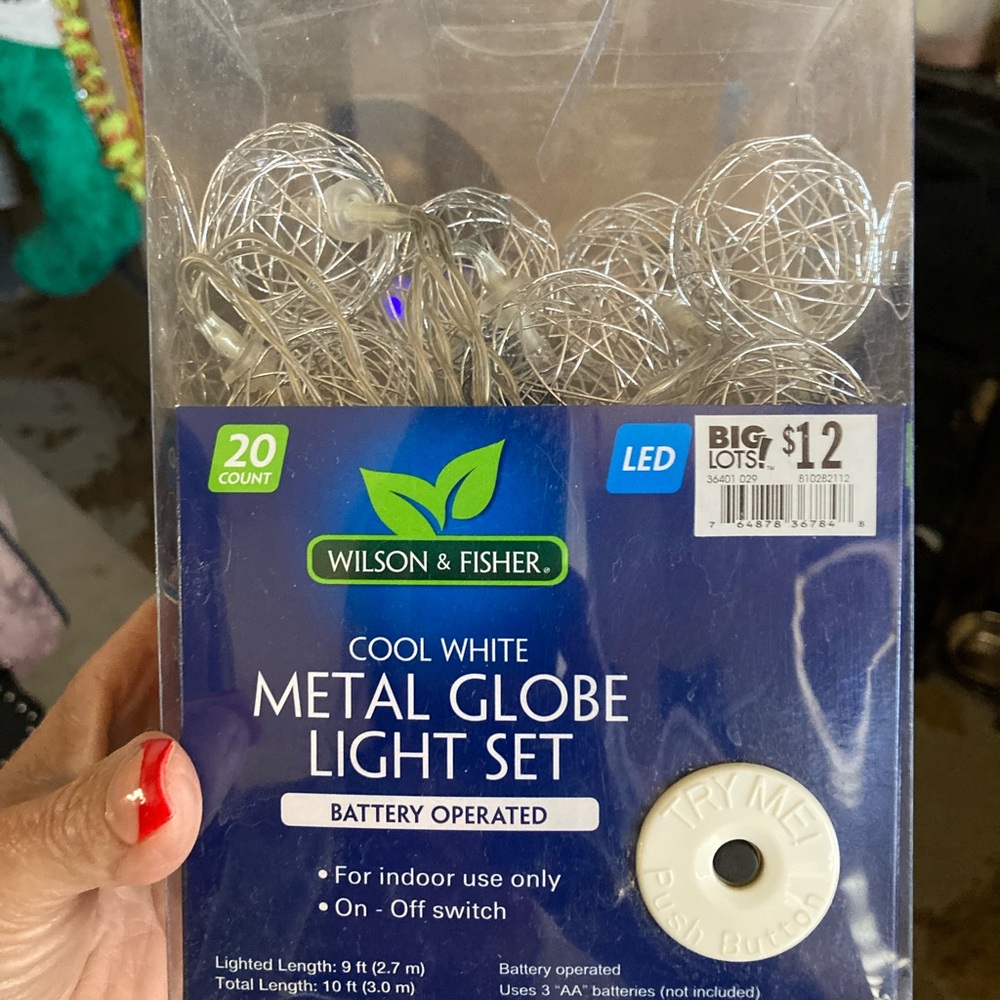 Wilson & Fisher LED Metal Globe Light Set